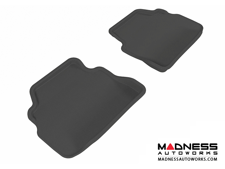 BMW 3 Series Coupe (E92) Floor Mats (Set of 2) - Rear - Black by 3D MAXpider